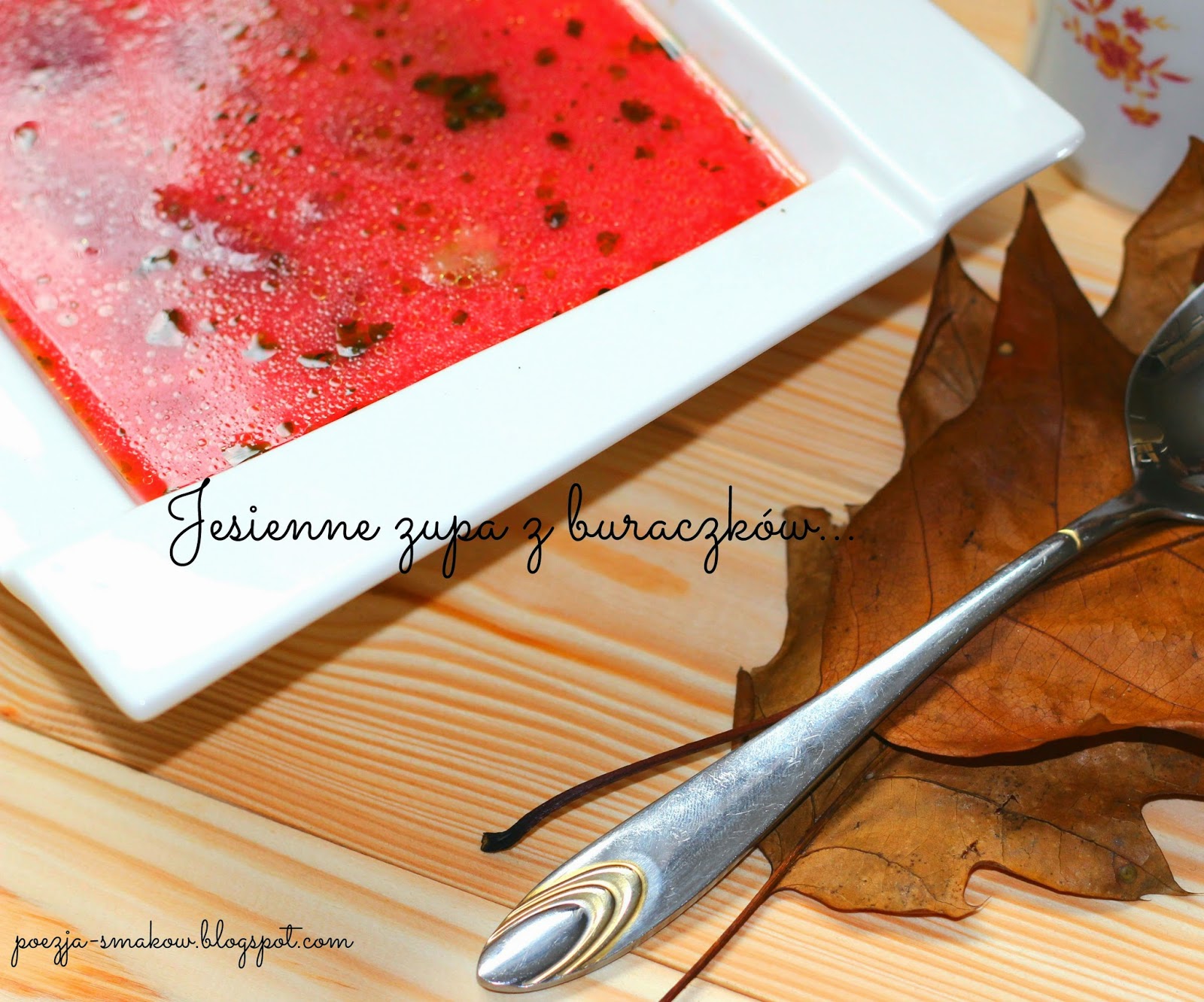 Jesienna zupa buraczkowa – czerwona ( z dojrzałych buraków).