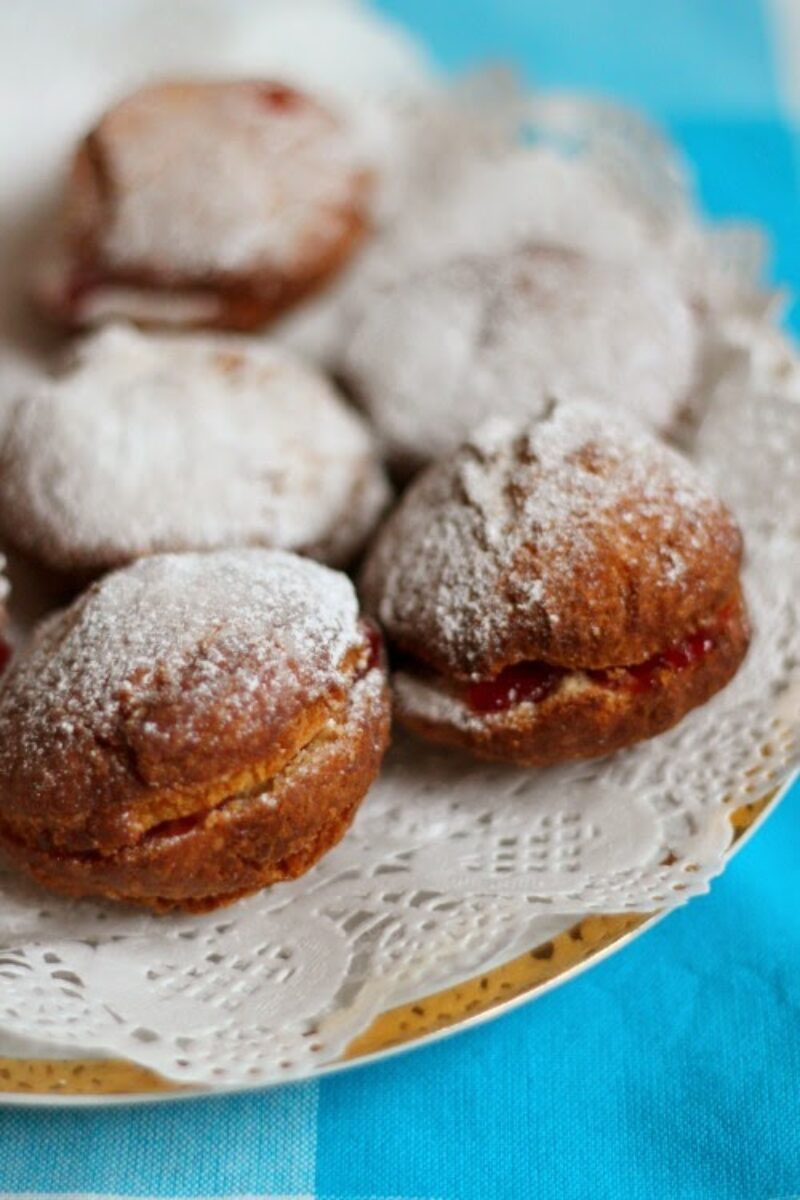 Pączki moskiewskie (bez drożdży, bez wyrastania).