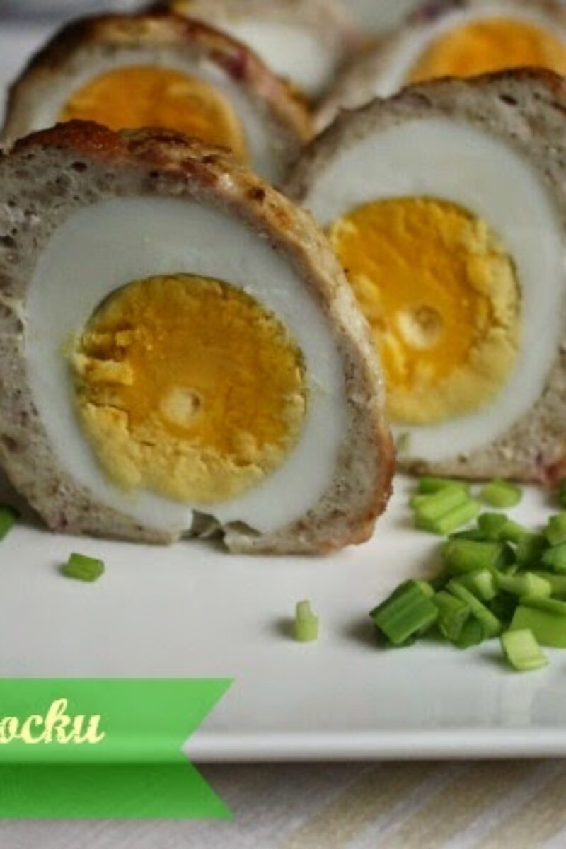 Jajka po szkocku ( drobiowe, pieczone w piekarniku).