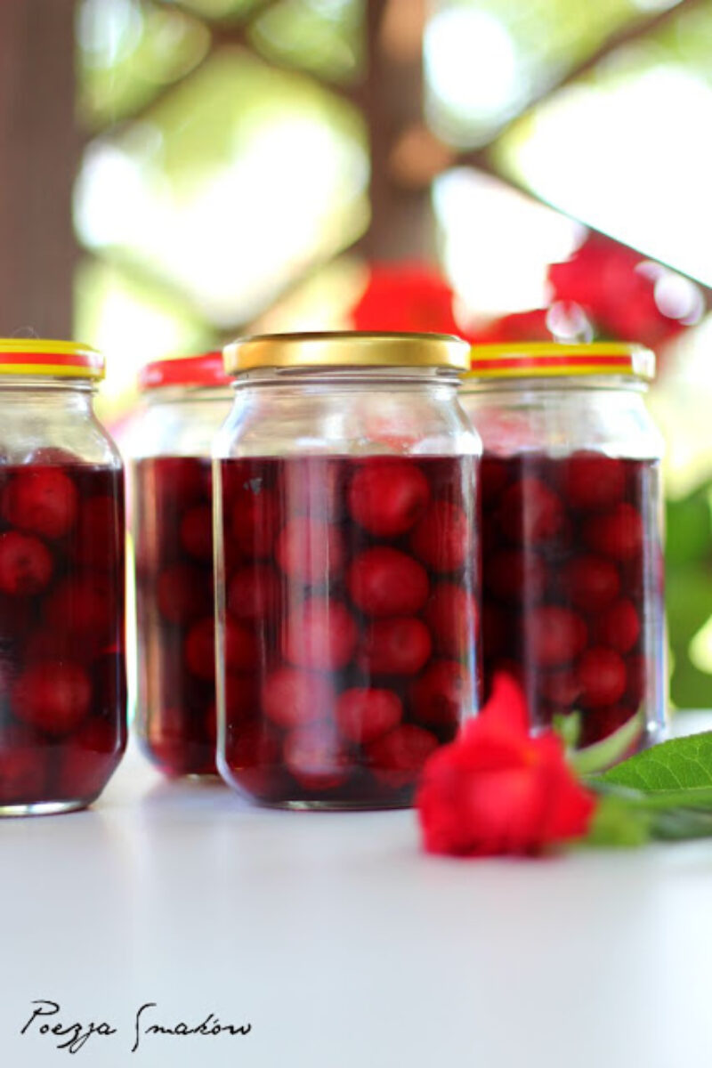 Wiśnie w syropie (do ciast i deserów) – kompot wiśniowy na zimę.