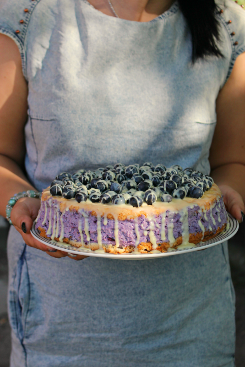 Jagodowe naked cake (nagie ciasto).