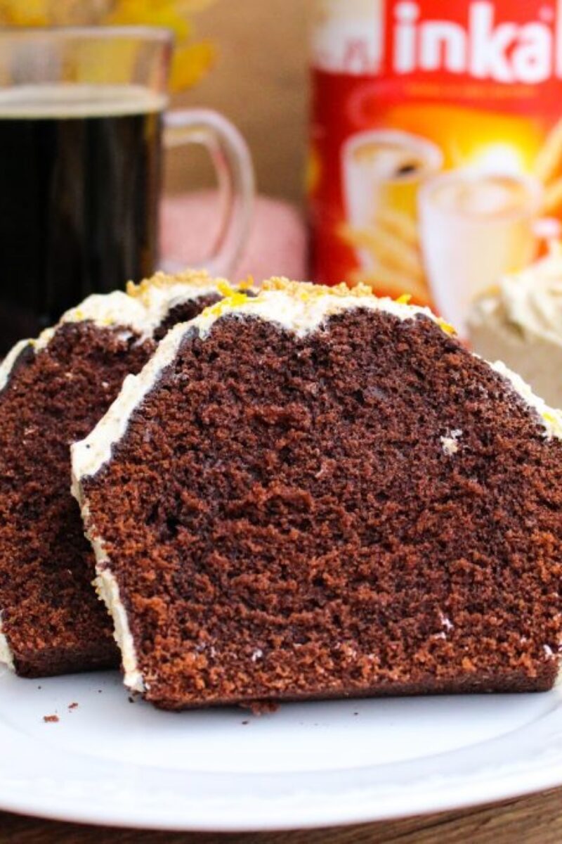 Babka kawowa z kremem makowym