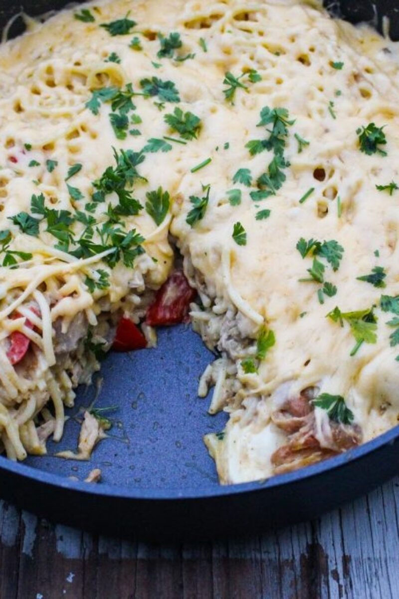 Zapiekanka Chicken Tetrazzini oraz kilka słów o dobrej patelnii.