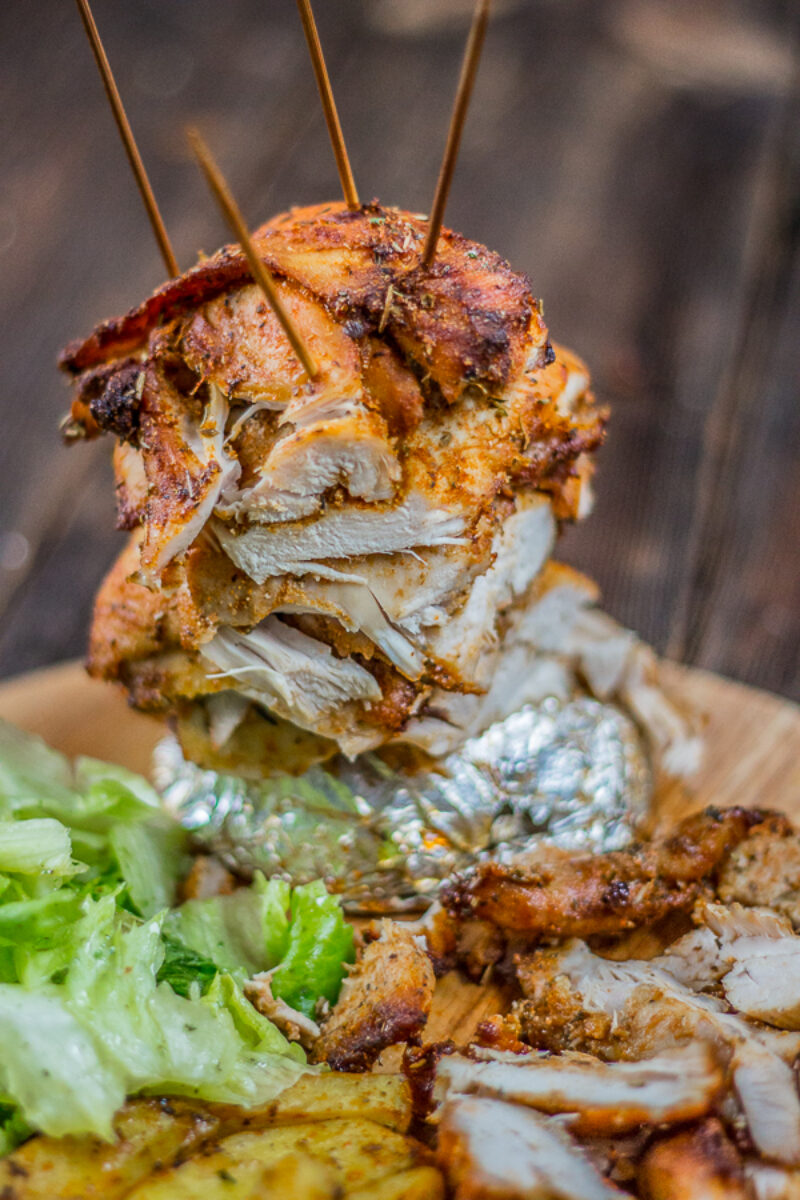 Kebab z piekarnika. Kebab drobiowy do ścinania.